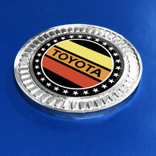 Insignia 3D Toyota Vintage Stars TRD Metal Aluminio Emblema
 2