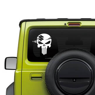 Gráficos de calcomanías de Punisher para ventana trasera de Suzuki JIMNY
