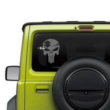 Gráficos de calcomanías de Punisher para ventana trasera de Suzuki JIMNY
 3