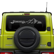 Calcomanía de letras de montaña para la ventana trasera para Suzuki JIMNY 3