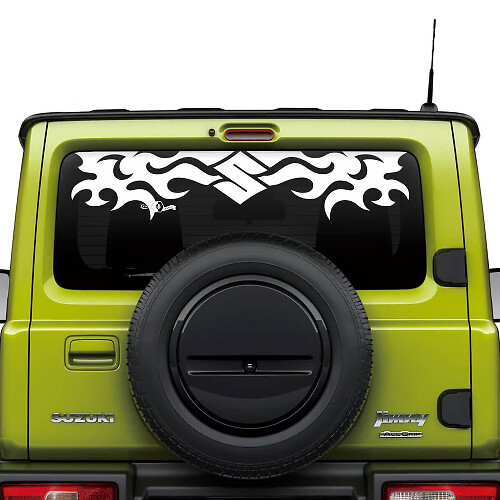 Gráficos adhesivos con el logotipo de la ventana trasera tribal de Suzuki JIMNY
