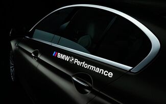 Par de pegatinas de vinilo con el logotipo de BMW Performance para M3 M5 M6 e36 que se adapta a todos los modelos
