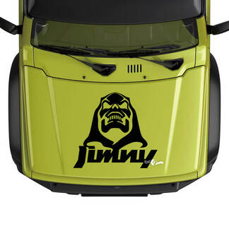 Gráficos de calcomanías con el logotipo del cráneo de Suzuki JIMNY Hood
 1