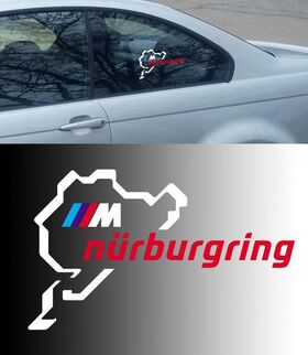 Adhesivo de vinilo para carreras de carrocería y ventana de BMW Motorsport M Nurburgring Ring
