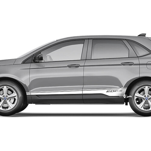 2x Panel basculante lateral Ford Edge Doors Vinilo Racing Stripes calcomanía del cuerpo etiqueta gráfica de vinilo
