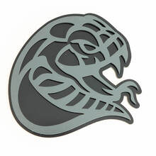 Emblema Insignia Aleta Hellsnake Snake 3D_5