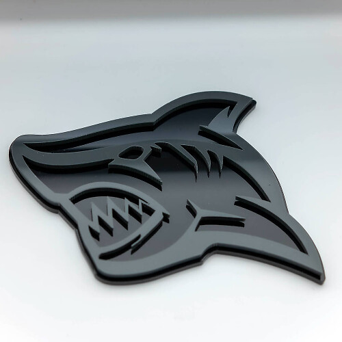 Emblema de guardabarros 3D Shark