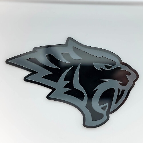 Emblema 3D de Guardabarros Cabeza de Tigre Helltiger