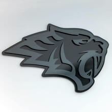 Emblema 3D de Guardabarros Cabeza de Tigre Helltiger_2