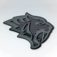 Emblema 3D de Guardabarros Cabeza de Tigre Helltiger_3