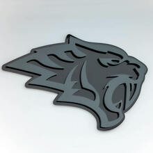 Emblema 3D de Guardabarros Cabeza de Tigre Helltiger_5