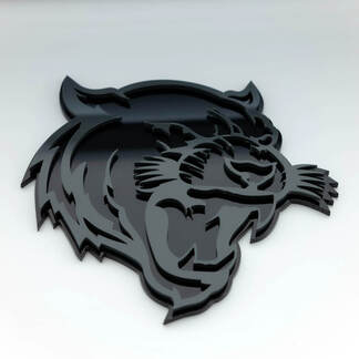 Helltiger Tiger Insignia 3D Insignias de guardabarros Emblema 2
