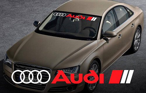 Adhesivo de Vinilo para Parabrisas con Logo Audi