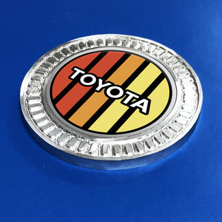 Insignia 3D Toyota Vintage TRD Retro Heritage Racing Stripes Metal Aluminio Emblema
 1