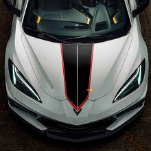 Vinilo de Franjas Dobles para Capó para Chevrolet Corvette C8_2