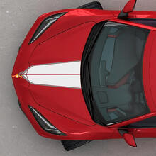 Vinilo de Franjas Dobles para Capó para Chevrolet Corvette C8_3