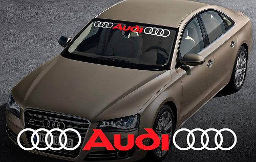 Calcomanía de Vinilo para Parabrisas Audi para Coches Audi