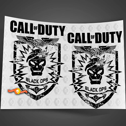 Juego de Calcomanías Laterales de Vinilo de Call of Duty Black Ops para Jeep Wrangler