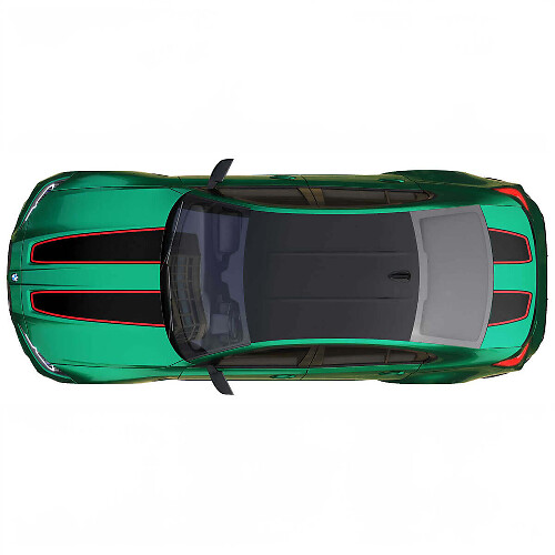 Kit de adhesivos de vinilo de rayas contorno doble para capó y maletero para BMW M3 G80 M4 G82 G83