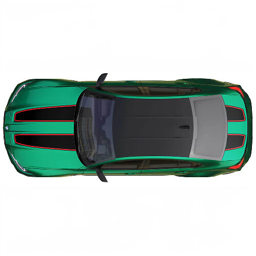 Estilo CS CSL para capó y maletero con raya de contorno para BMW M4 M3 G82 G83 M Performance, pegatina de vinilo
