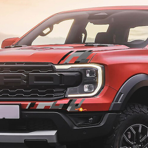 Gráficos de calcomanías adhesivas para luces delanteras para camioneta Ford Ranger XLT 2024.
