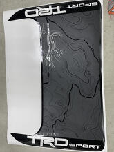 Calcomanía de vinilo para toma de aire en capó estilo olas polinesias TRD para Toyota Tacoma 2016-2024_2