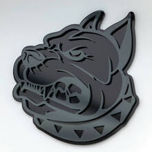 Emblema de insignias de guardabarros con insignia 3D de Pitbull
 5