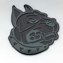 Emblema de insignias de guardabarros con insignia 3D de Pitbull
 7