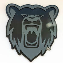 Insignia 3D personalizada del oso grizzly enojado, emblema de insignias de guardabarros 2
 6