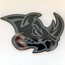 Emblema de insignias de guardabarros con insignia 3D personalizada de Rhino
 4