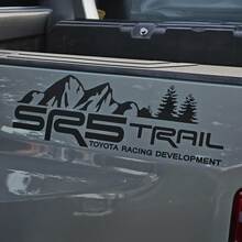 2 pegatinas de vinilo SR5 Trail Mountain Trees Toyota Off Road BedSide para Tacoma o Tundra
 2