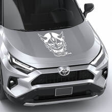 Máscara Hannya Japonés Noh Universal Hood Vinilo Calcomanía Gráfica Etiqueta
 2