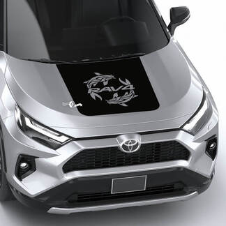 Koi fish RAV4 Hood Vinilo Calcomanía Gráfica Pegatina apta para Toyota RAV4
