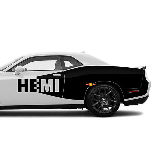 Billboard Hemi pegatina calcomanía vinilo gráfico apto para Dodge Challenger
