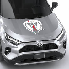 Calcomanía gráfica universal de vinilo para capó de Cobra Snake
 2