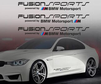 Fusion Sports impulsado por BMW M Motorsport vinilo calcomanía pegatina e36 M3 M5 M6 M cualquiera
