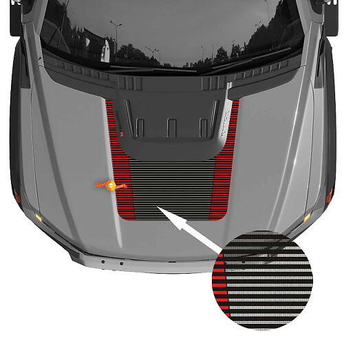 Hood Graphics 2024 Ford F150 Raptor R calcomanía de vinilo
