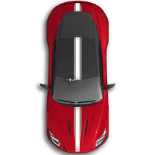 Calcomanías de vinilo para maletero de techo de capó de doble raya Aston Martin DB11 de cuerpo completo
 2