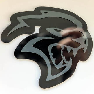 Insignia 3D personalizada Hellcat Dodge Fender Insignias Emblema
