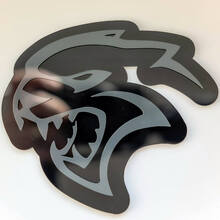 Insignia 3D personalizada Hellcat Dodge Fender Insignias Emblema
 2