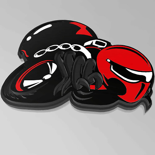 Insignia personalizada 3D HellBee Black Widow Spider para guardabarros de Dodge