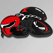 Insignia 3D personalizada HellBee Black Widow Spider Dodge Fender Insignias Emblema
 2