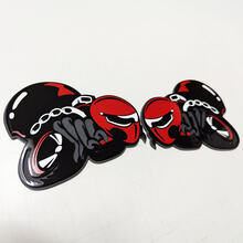 Insignia 3D personalizada HellBee Black Widow Spider Dodge Fender Insignias Emblema
 3