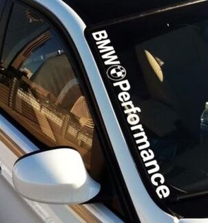 BMW Performance M3 M5 E34 E36 E39 E46 E60 E70 E90 Logotipo de la etiqueta engomada del parabrisas
