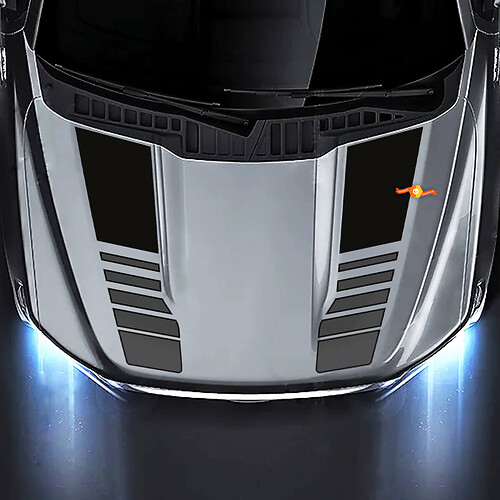 Calcomanías adhesivas de rayas para capó que se ajustan a los modelos Ford F-150 XLT Sport STX Platinum Lariat
