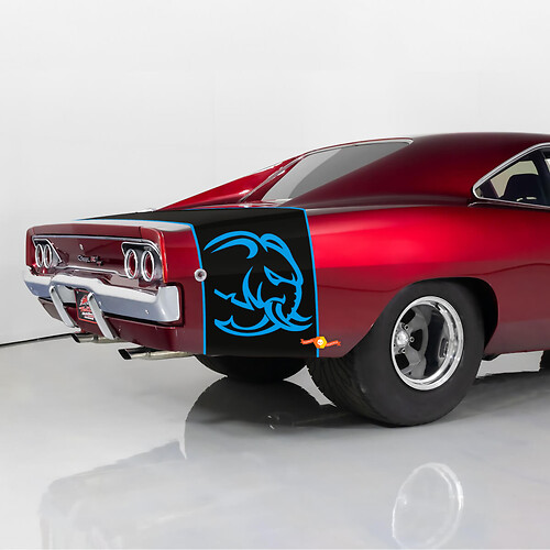 Rayas Hellephant 1968 Dodge Charger para el kit de rayas Dodge Charger R/T 1968 1969 1970
