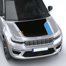 Kit de calcomanías de vinilo para capó y franjas laterales 4xe para Jeep Grand Cherokee 2022+_2