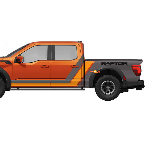 Rayas gráficas laterales para Ford F150 F-150 Raptor
