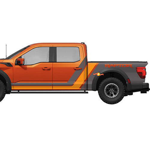 Calcomanías de rayas gráficas laterales para Ford F150 F-150 Raptor
