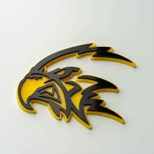 Insignia 3D personalizada, logotipo de Trackhawk Hellhawk, emblema de insignias de guardabarros
 10